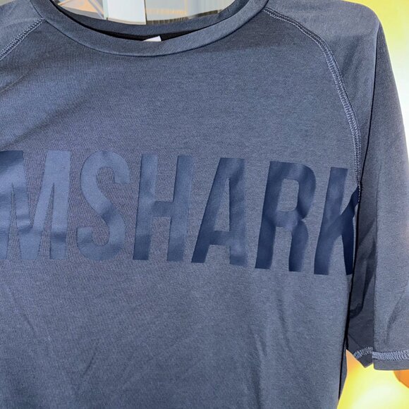 Men's Blue Gymshark T-Shirt - Picture 3 of 4